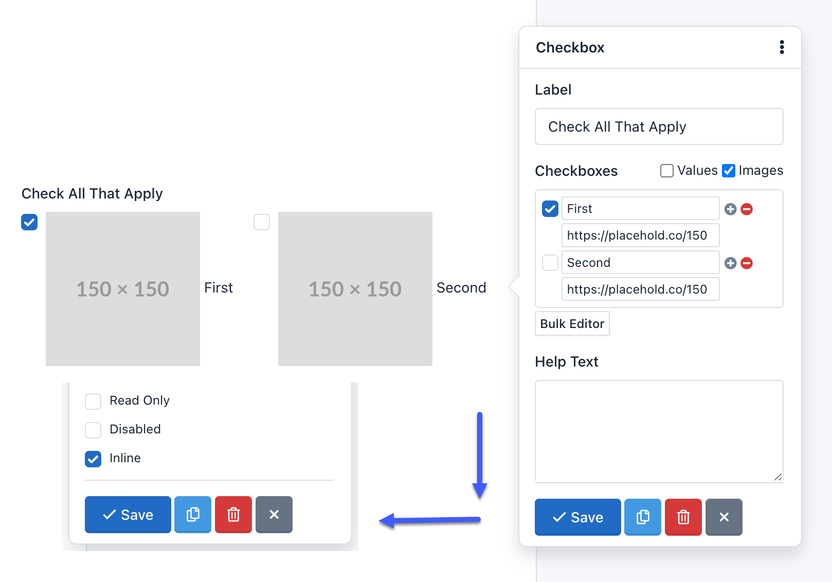 Verso Forms - Form Builder - Checkbox Component