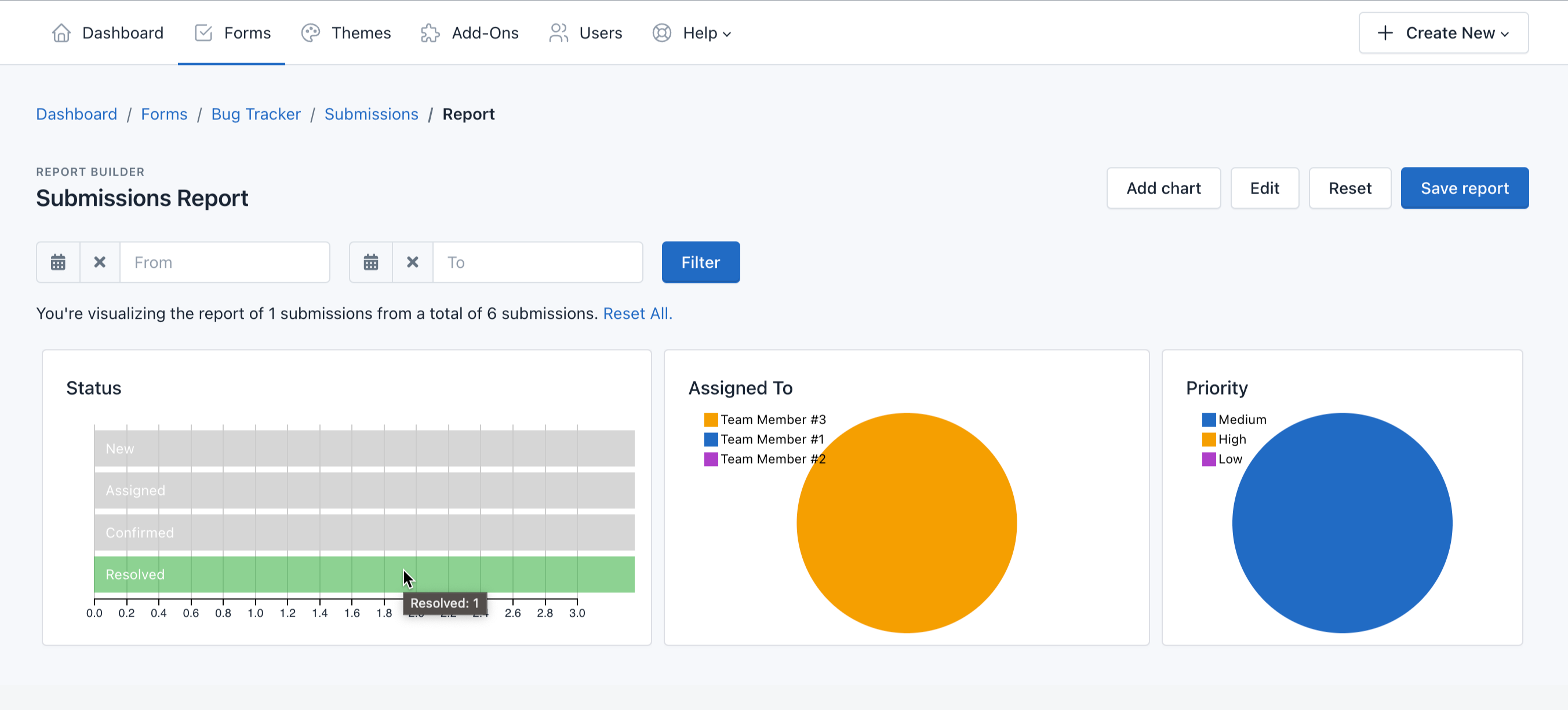 Report Builder - Interacting with the report